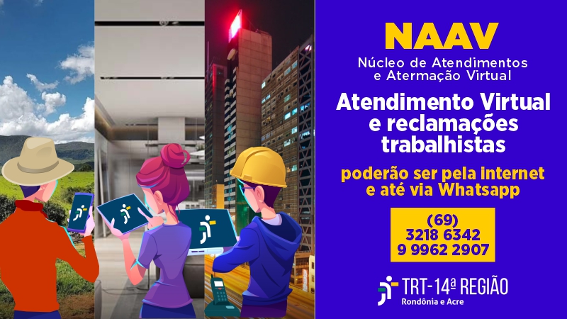 ilustração de pessoas que podem se utilizar do atendimento virtual