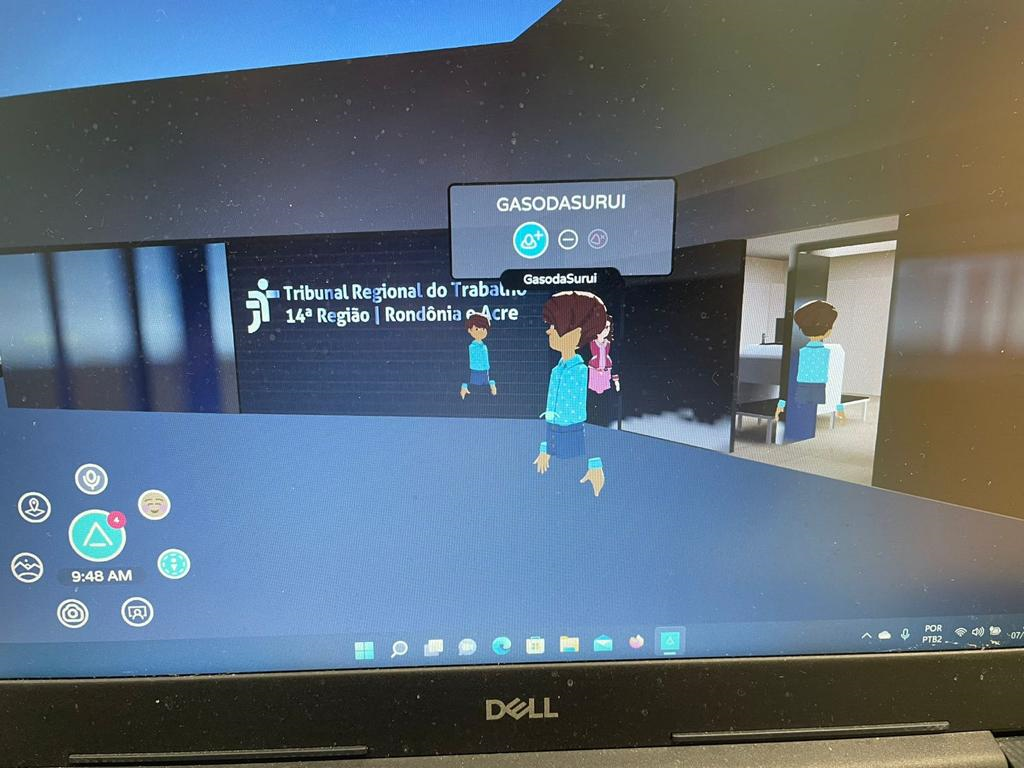 Avatares no ambiente do metaverso 