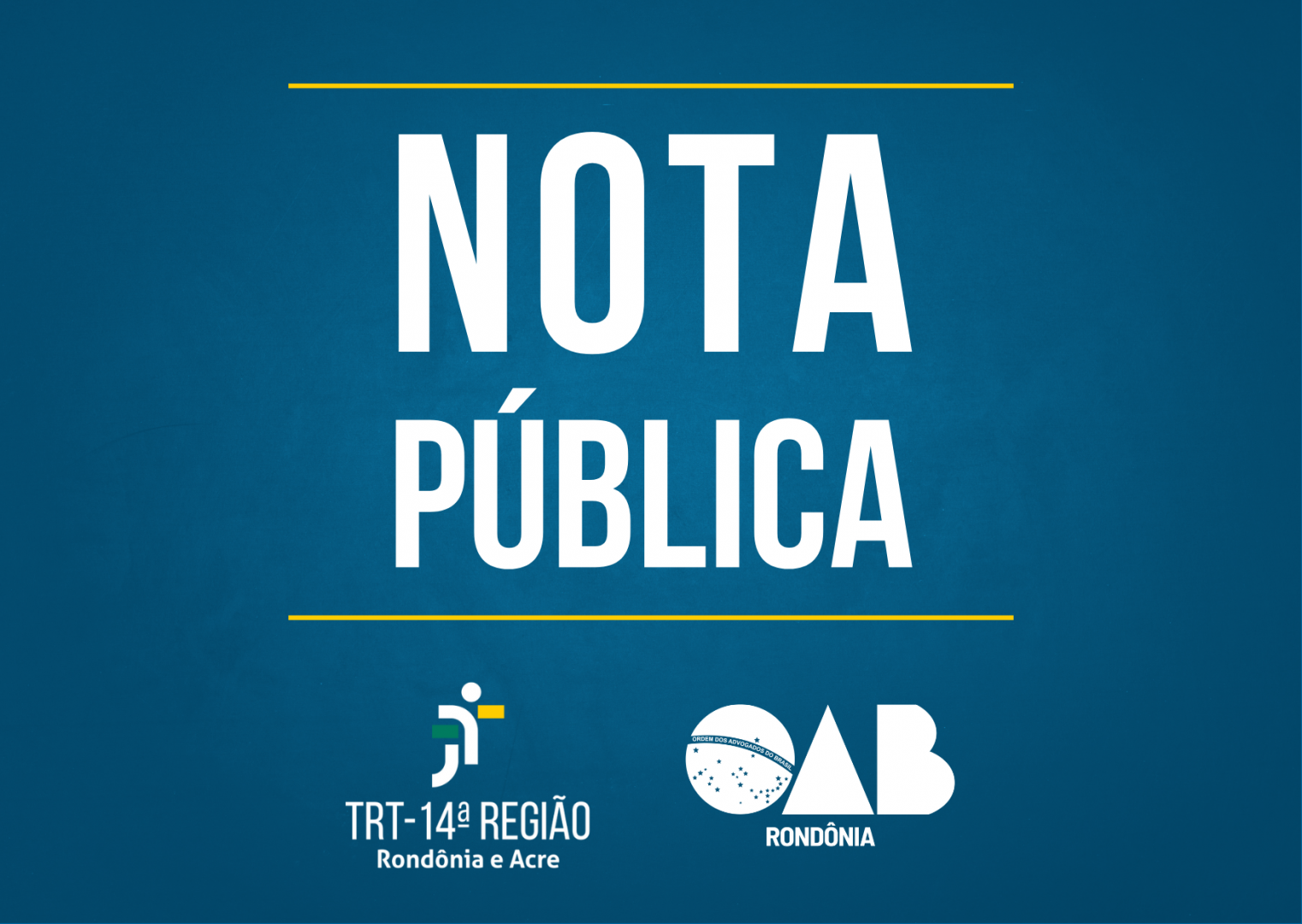Imagem referente à Nota Pública