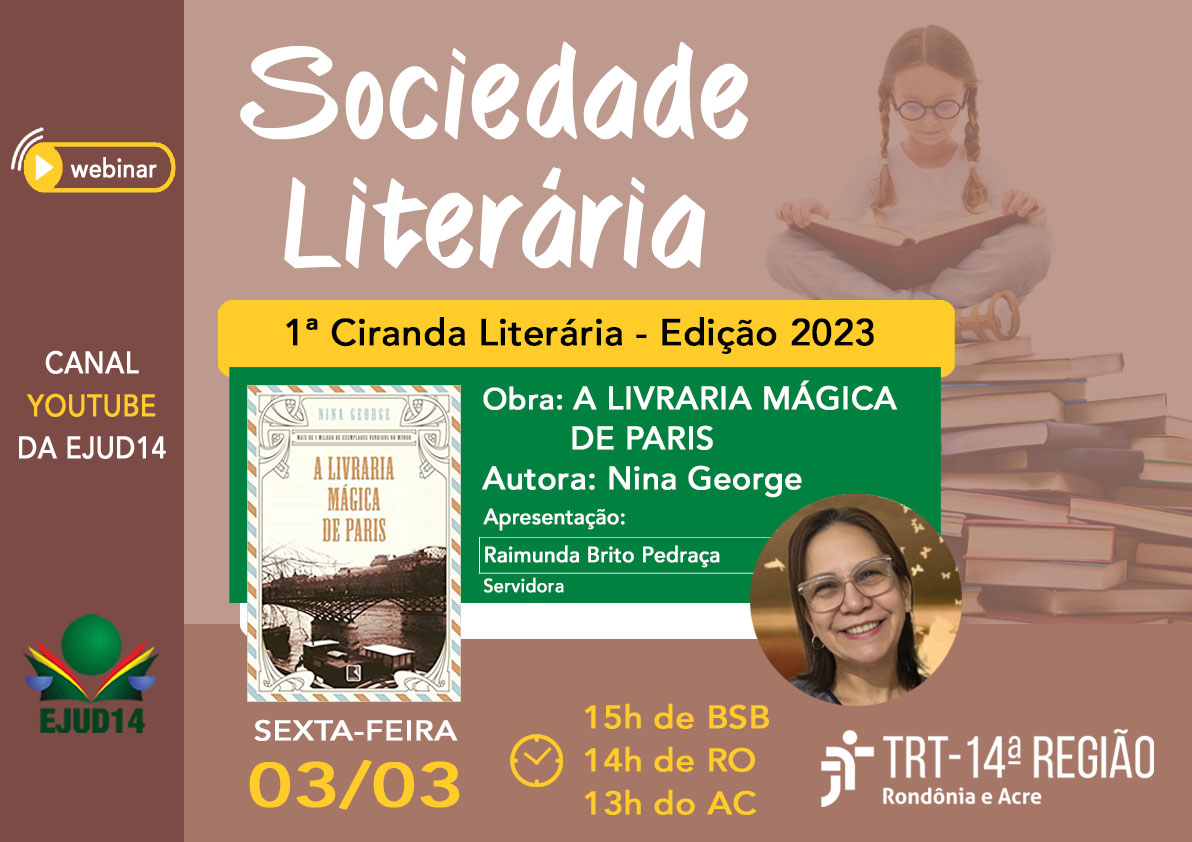 Arte contendo informações acerca do evento e imagem da palestrante.