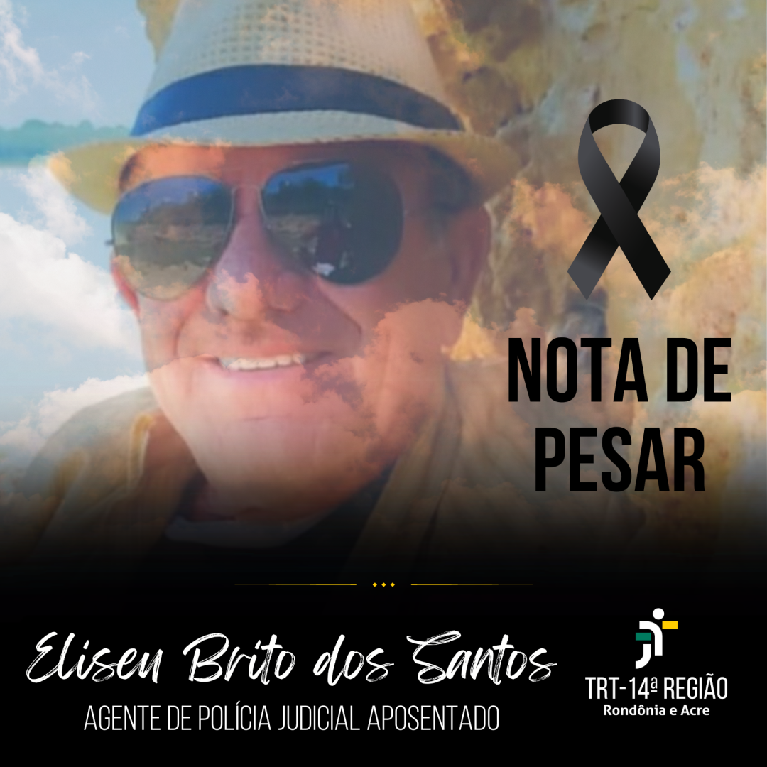 Nota de Pesar - Eliseu Brito dos Santos