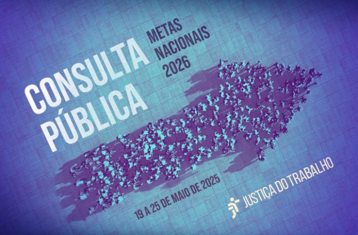 Metas nacionais 2026: Justiça do Trabalho abre consulta pública para quem usa os serviços da instituição