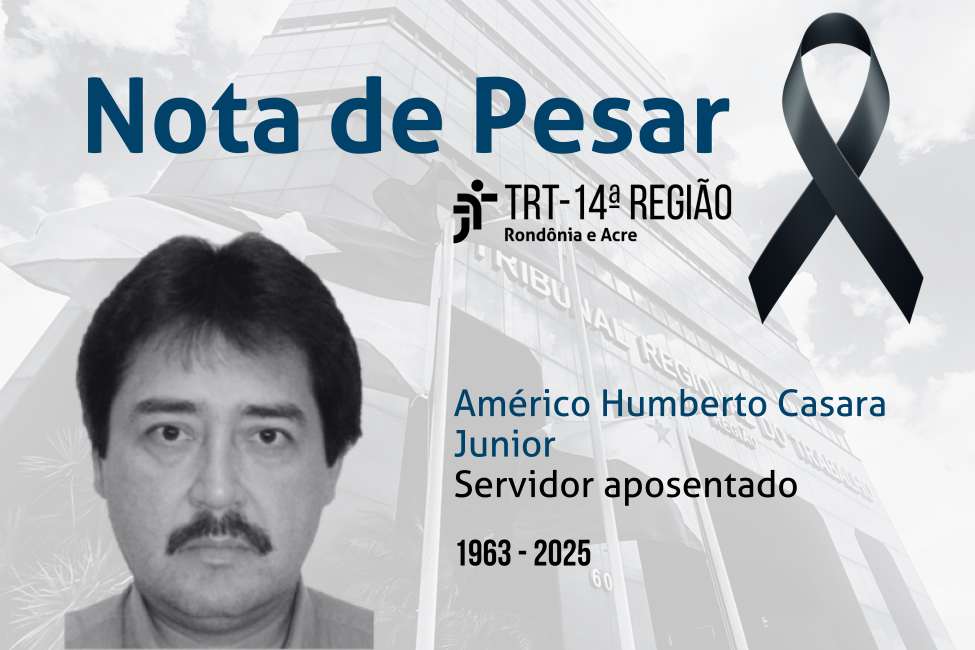 nota de pesar do trt14