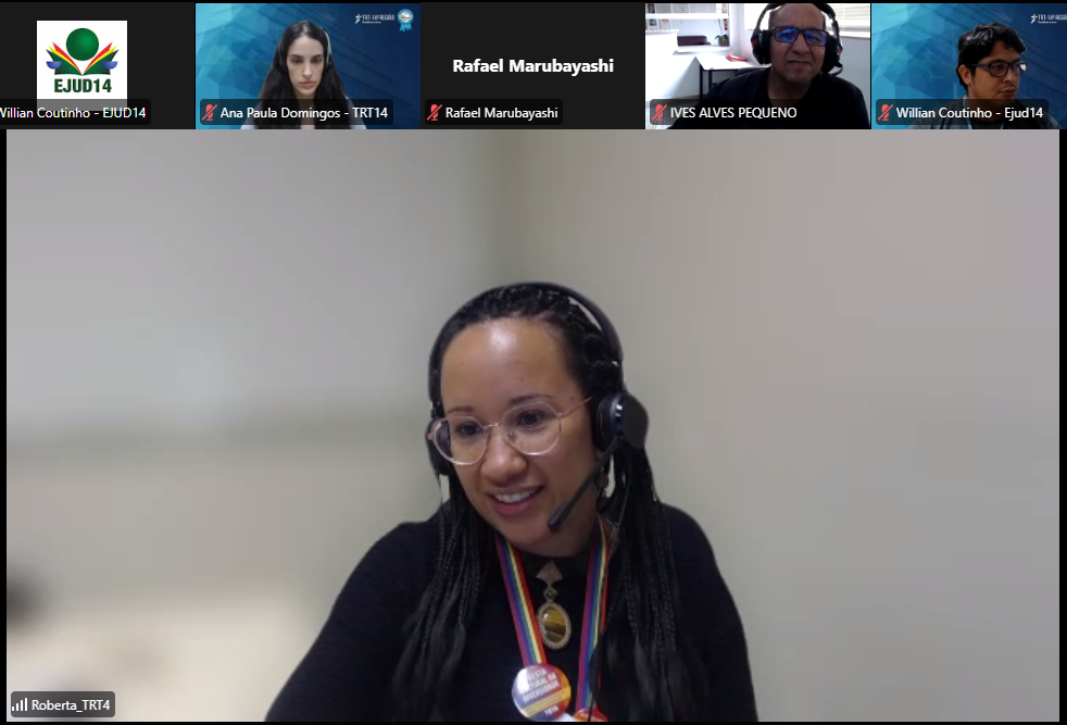 Roberta Liana Vieira, palestra sobre “O poder das memórias negras na transformação da Justiça”.