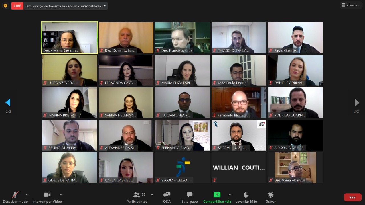 Solenidade de Posse Telepresencial